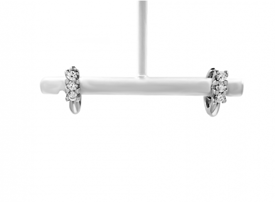Orecchini in oro bianco e diamanti